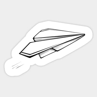 Paper airplane Sticker